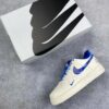 New Arrival AF 1 Low x BaPe White Blue AJ3264