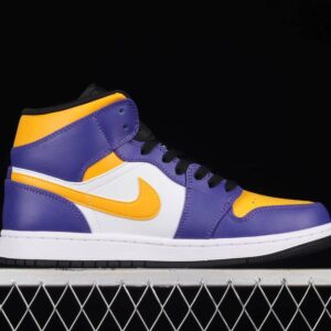 New Arrival AJ1 Mid DQ8426-517 Lakers