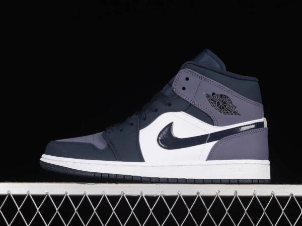 New Arrival AJ1 Mid Obsidian 554724-445