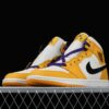 New Arrival AJ1 Mid 852542-700 Lakers