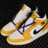 New Arrival AJ1 Mid 852542-700 Lakers