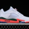 AJ 5 Low Hurricanes Football Grey Brilliant Orange Pine Green FQ1316-018 AJ 5 Low Hurricanes Football Grey Brilliant Orange Pine Green FQ1316-018