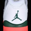 AJ 5 Low Hurricanes Football Grey Brilliant Orange Pine Green FQ1316-018 AJ 5 Low Hurricanes Football Grey Brilliant Orange Pine Green FQ1316-018