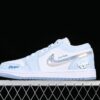 AJ 1 Low SE GS Blue Glitter Swoosh FQ9112-100 AJ 1 Low SE GS Blue Glitter Swoosh FQ9112-100