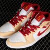 AJ 1 Mid ‘Light Curry Cardinal Red’ 554724-201