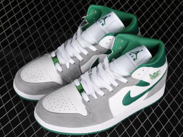 New Arrival AJ1 Mid DC7294-103 White Gray Green