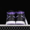 New Arrival AJ1 Mid 554724-095 Black White Purple