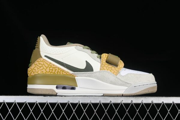 AJ Legacy 312 Low Golden Moss Alligator DX9260-001