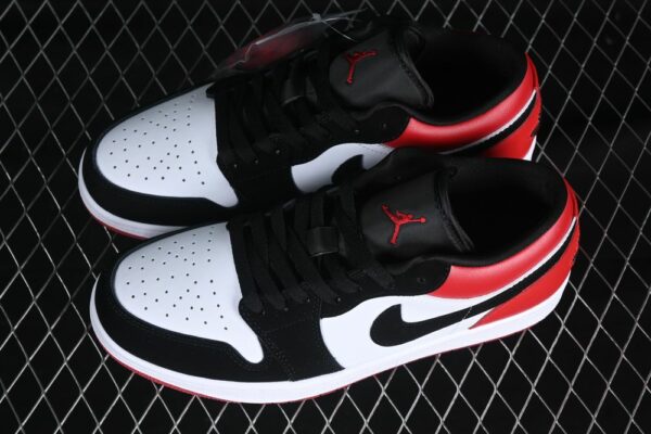AJ 1 Low White Black Gym Red IB8971-106
