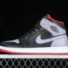 AJ 1 Mid Black Cement Grey Red Shoes DQ8426-006