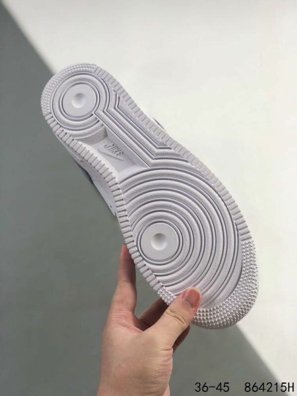 AF 1 White gray purple AJ3305