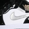 AJ 1 Mid Black Patent HV0789-010 AJ 1 Mid Black Patent HV0789-010