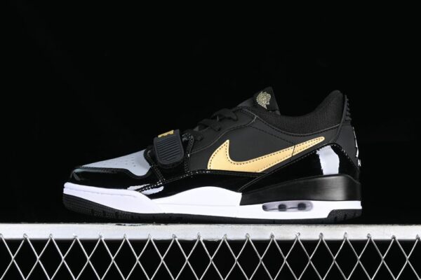 AJ Legacy 312 Low Black Metallic Gold CD7069-071