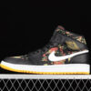 AJ 1 Mid Black Laser Orange 555112-003