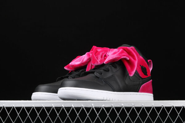 AJ  1 Mid Bow Black Noble Red CK5678-006