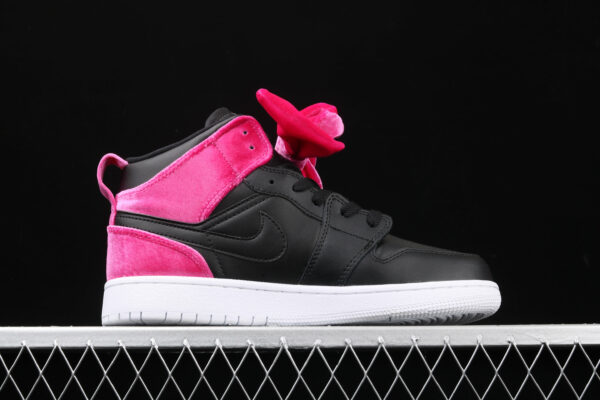 AJ  1 Mid Bow Black Noble Red CK5678-006