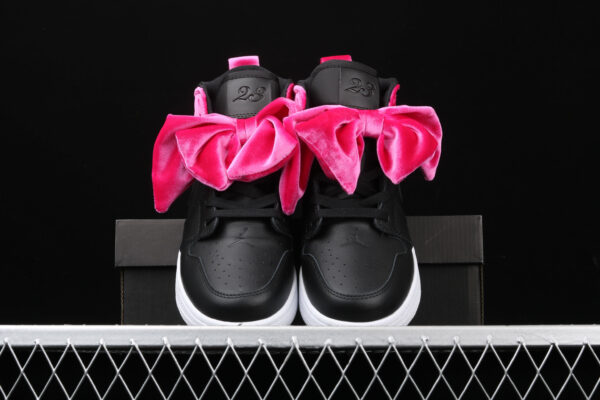 AJ  1 Mid Bow Black Noble Red CK5678-006