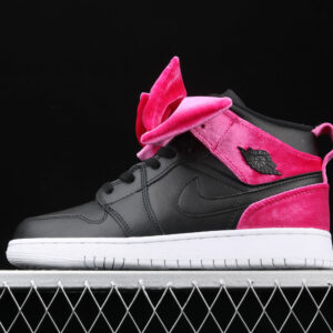 AJ  1 Mid Bow Black Noble Red CK5678-006