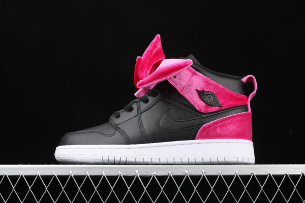 AJ  1 Mid Bow Black Noble Red CK5678-006