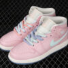 AJ 1 Mid Gs Pink White 555112-600 AJ 1 Mid Gs Pink White 555112-600