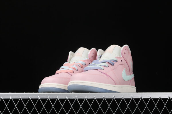 AJ 1 Mid Gs Pink White  555112-600