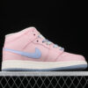 AJ 1 Mid Gs Pink White 555112-600 AJ 1 Mid Gs Pink White 555112-600