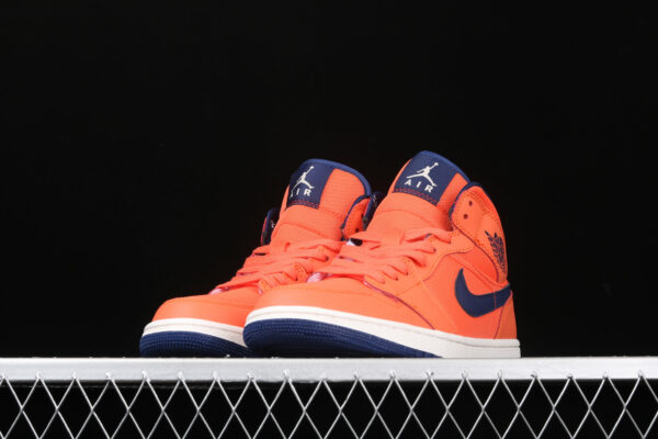 AJ 1 Mid Turf Orange Blue Void CD7240-801