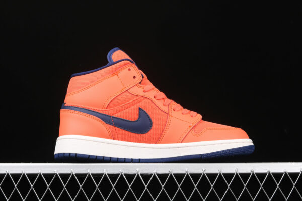 AJ 1 Mid Turf Orange Blue Void CD7240-801