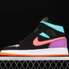 AJ 1 Mid Black Total Orange Purple Blue 554724-083