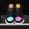 AJ 1 Mid Black Total Orange Purple Blue 554724-083