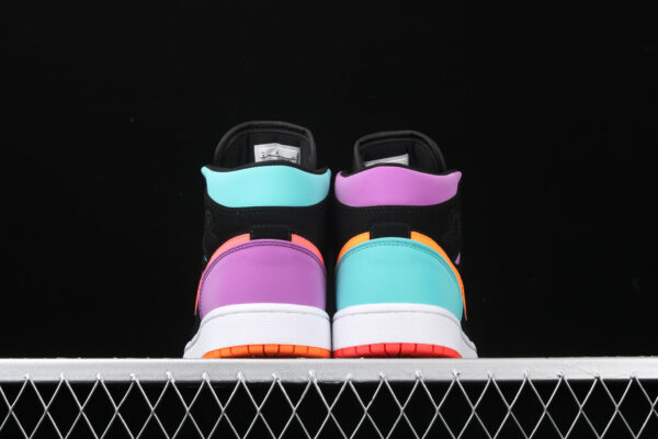 AJ 1 Mid Black Total Orange Purple Blue 554724-083