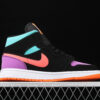 AJ 1 Mid Black Total Orange Purple Blue 554724-083