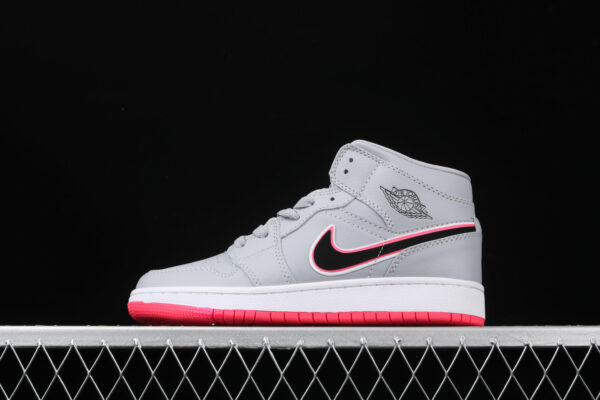 AJ 1 Mid Wolf Grey Pink 555112-060