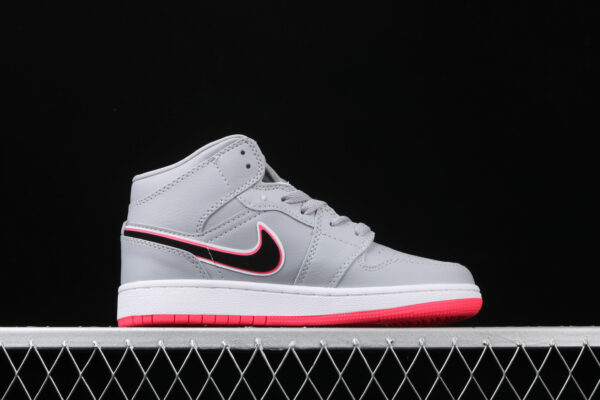 AJ 1 Mid Wolf Grey Pink 555112-060