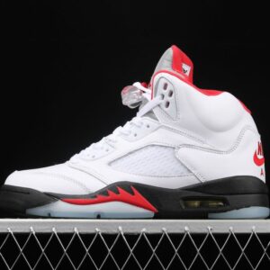 AJ 5 Retro Fire Red Silver Tongue DA1911-102