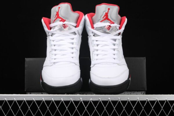 AJ 5 Retro Fire Red Silver Tongue DA1911-102