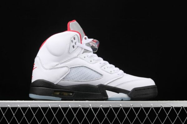 AJ 5 Retro Fire Red Silver Tongue DA1911-102
