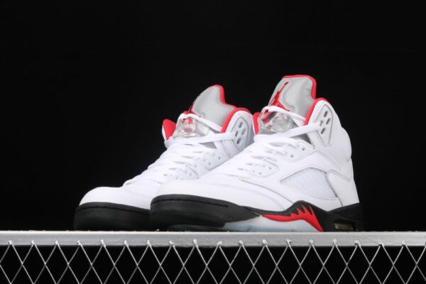 AJ 5 Retro Fire Red Silver Tongue DA1911-102