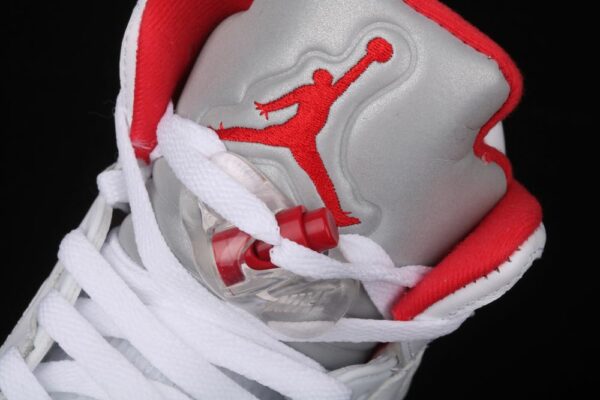 AJ 5 Retro Fire Red Silver Tongue DA1911-102