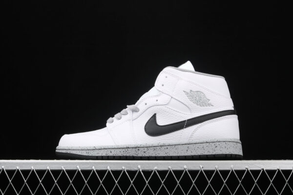 AJ1 Mid Cement White Black Wolf Grey 554725-115