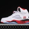 AJ 5 Retro Fire Red Black Tongue HQ7978-101