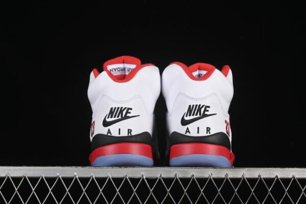 AJ 5 Retro Fire Red Black Tongue HQ7978-101