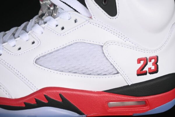 AJ 5 Retro Fire Red Black Tongue HQ7978-101
