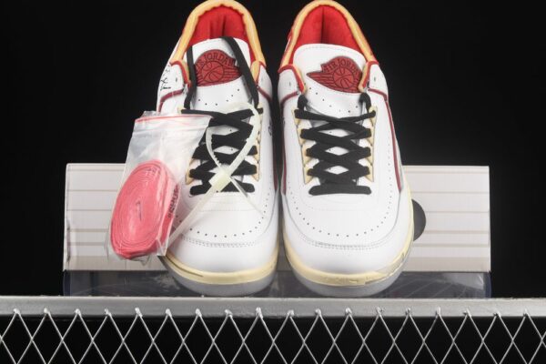 AJ 2 Low SP Off‑White White Varsity Red DJ4375-106