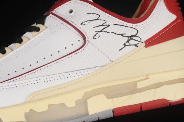 AJ 2 Low SP Off‑White White Varsity Red DJ4375-106