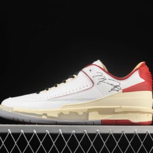 AJ 2 Low SP Off‑White White Varsity Red DJ4375-106