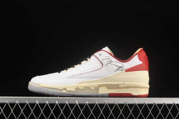 AJ 2 Low SP Off‑White White Varsity Red DJ4375-106