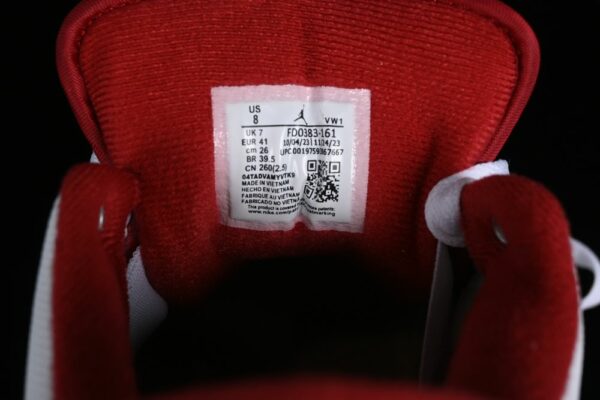 AJ 2/3 White Varsity Red FD0383-161