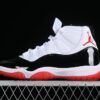AJ 11 Retro White Black Red CT8012-106