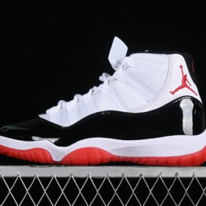 AJ 11 Retro White Black Red CT8012-106